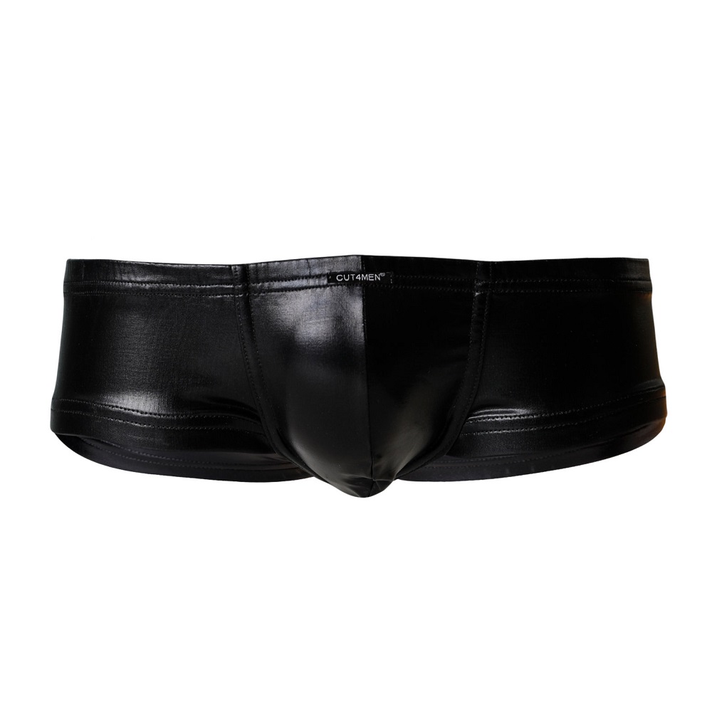 C4M Booty Shorts Black Leatherette - Medium