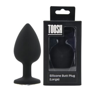 Toosh Black Silicone Butt Plug Large