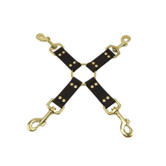 Nubuck Leather 4 Way Hog Tie