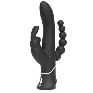 Happy Rabbit Triple Curve Rechargeable Rabbit Vibrator Black