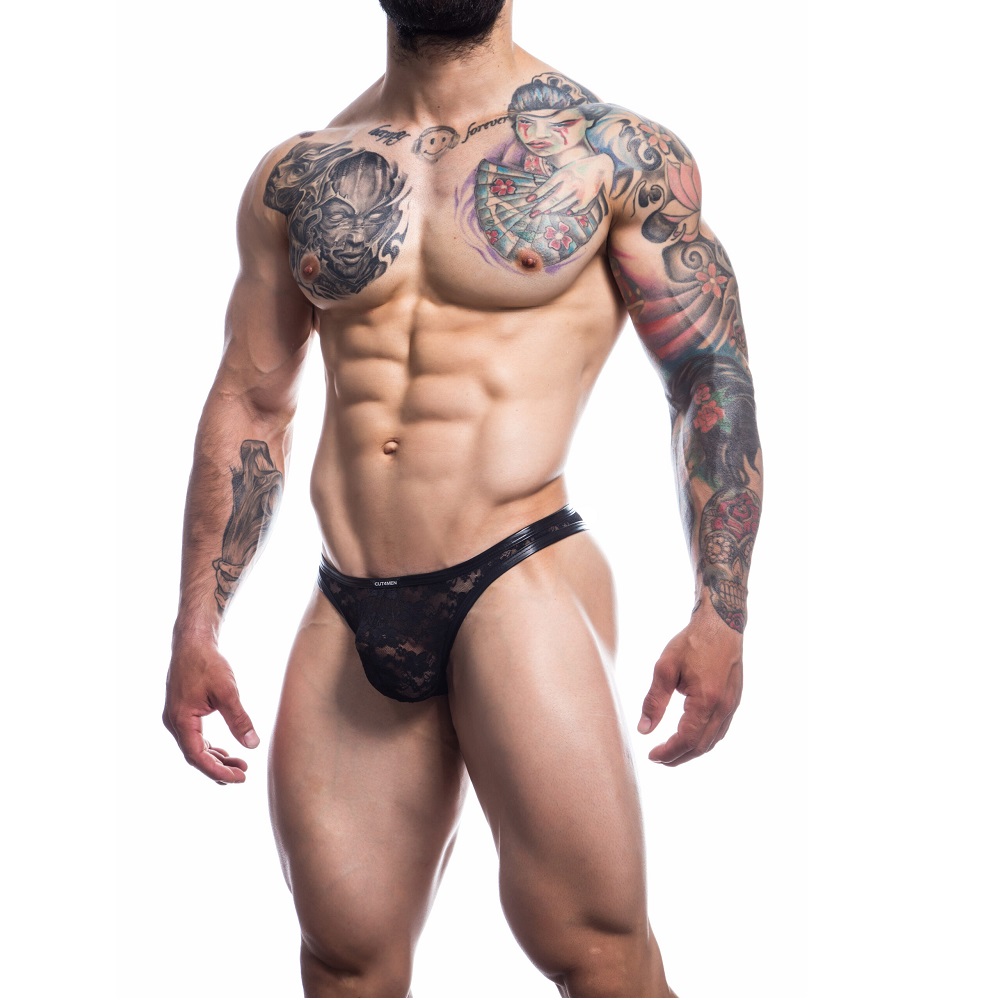 C4M L4CE Thong Black - Small